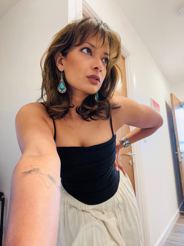 MAXIMALIST Blue Drop Earrings