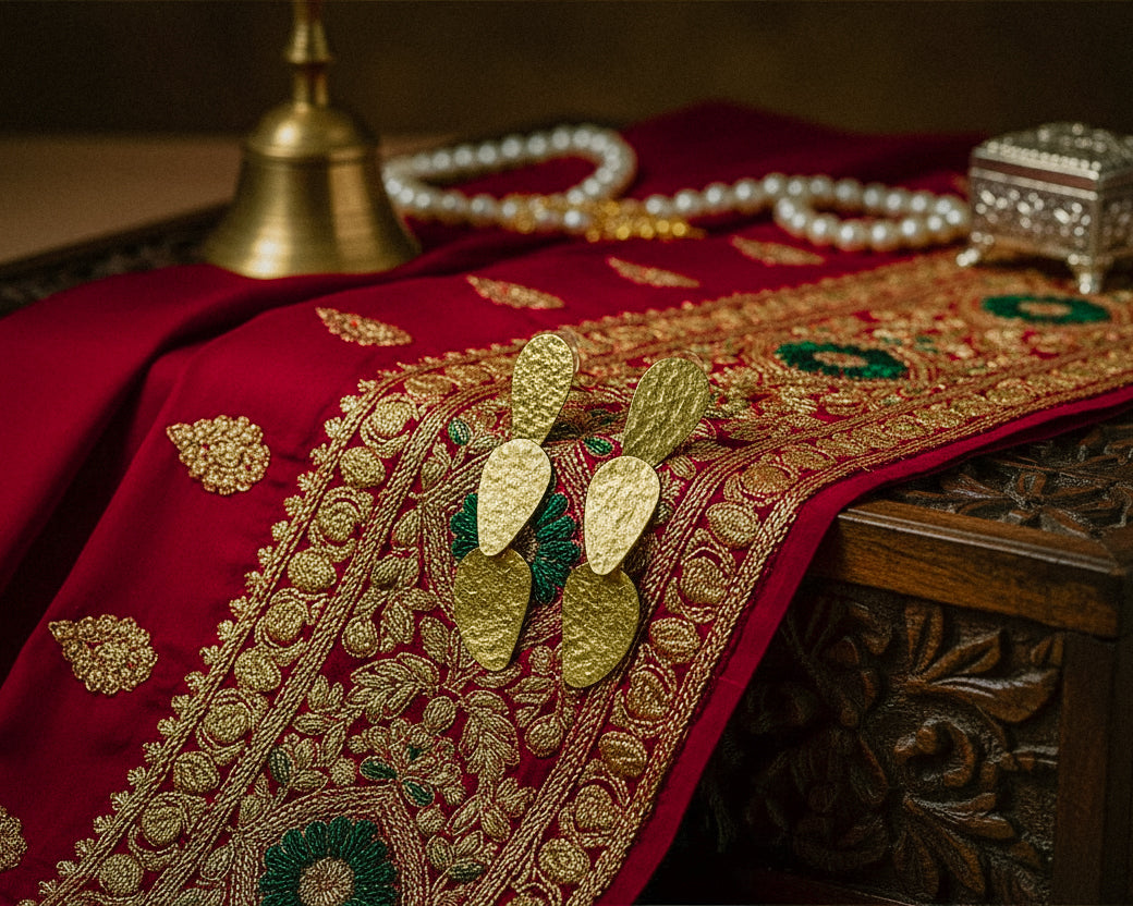 AGNI Tiered Drop Earrings