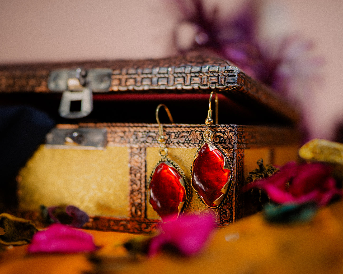 MAXIMALIST 'Play With Fire' Drop Earrings