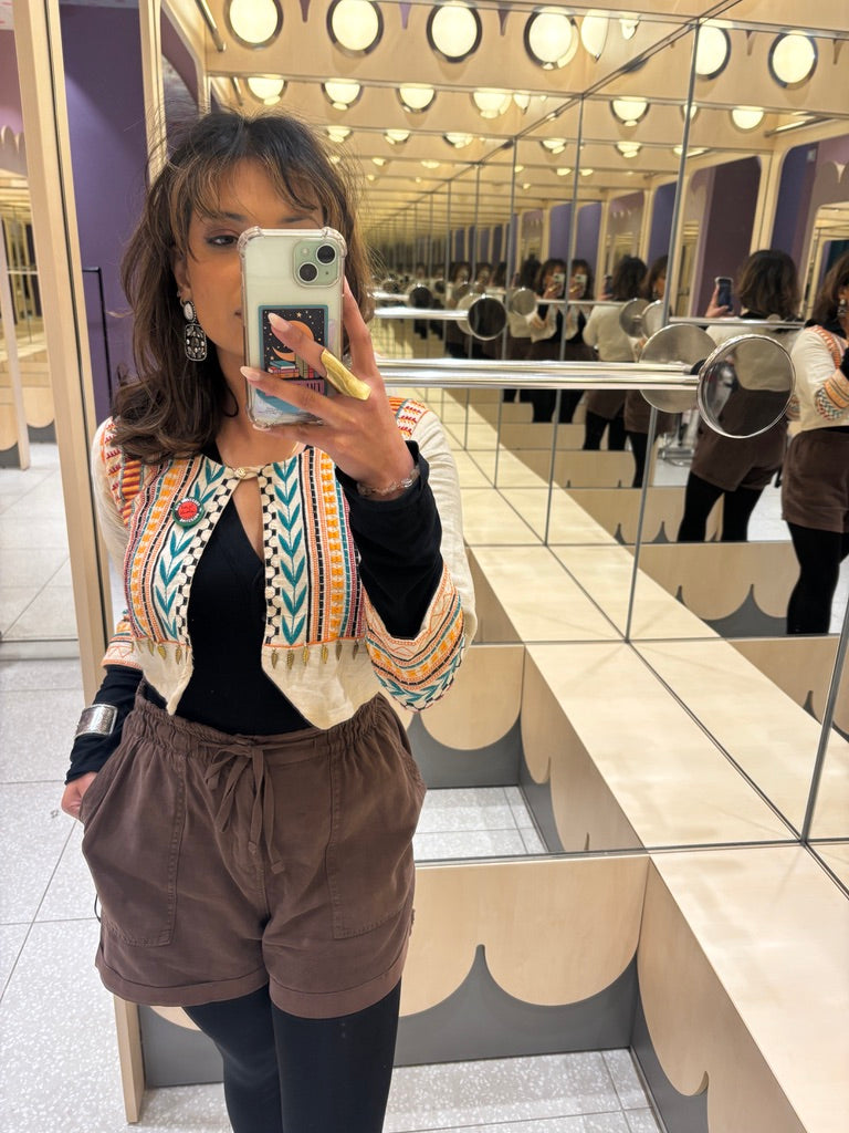 MAXIMALIST White Drop Earrings