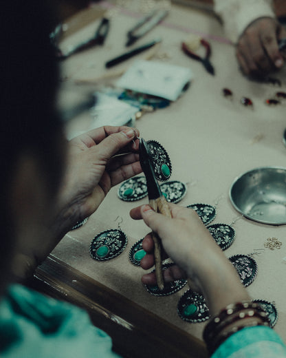 MAXIMALIST Blue Moon Oval Earrings