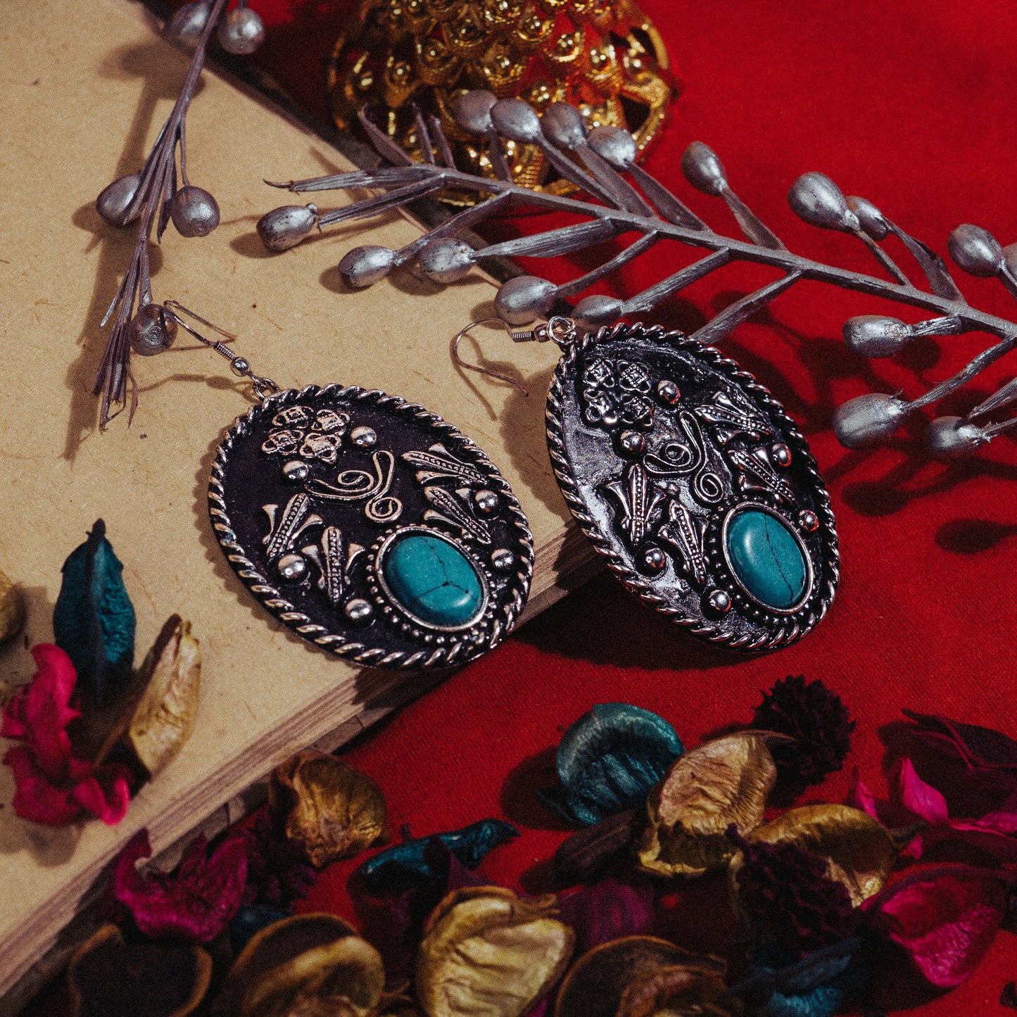 MAXIMALIST Blue Moon Oval Earrings
