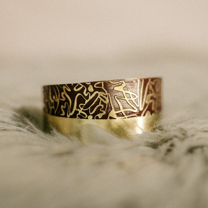 AGNI Two Toned Cuff Bracelet Brown