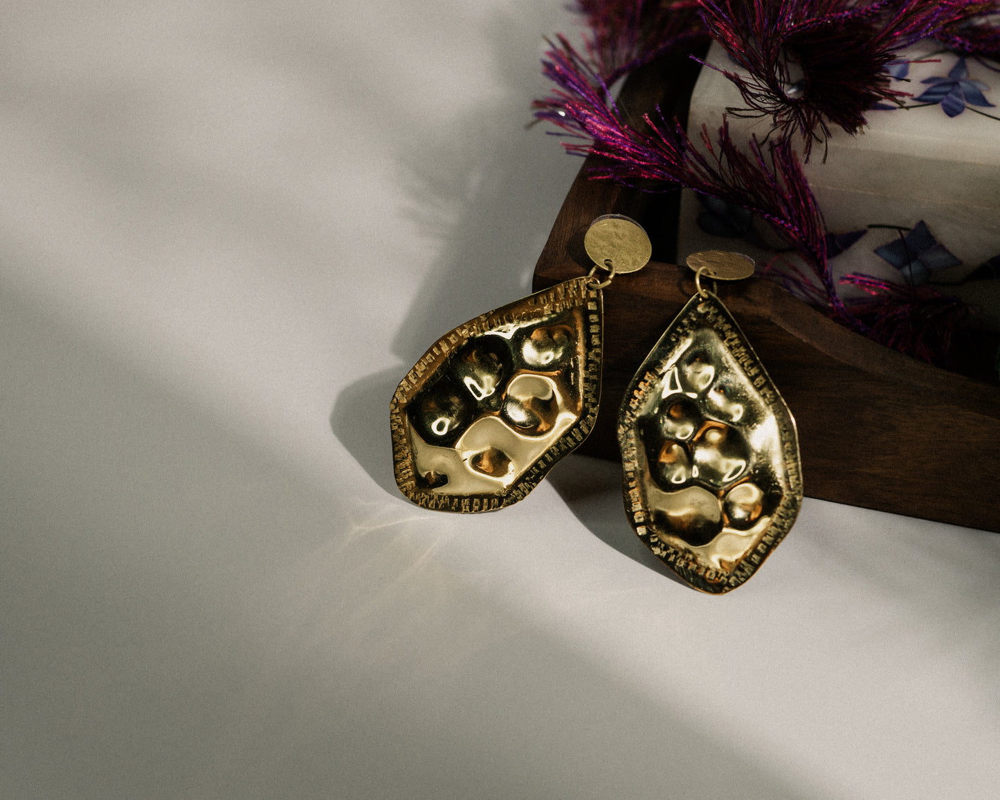 AGNI Textured Drop Earrings